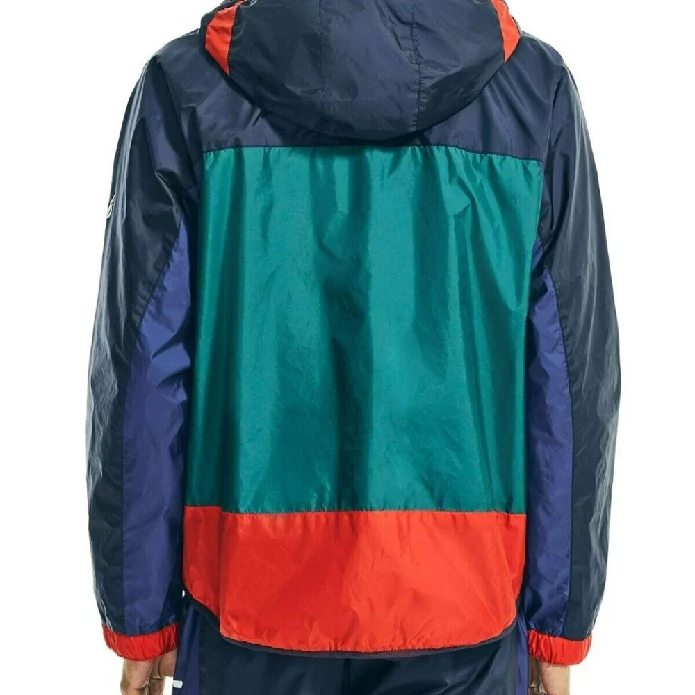 NAUTICA Mens Gyro Navy Color Block Hooded Jacket XL - Picture 2 of 7